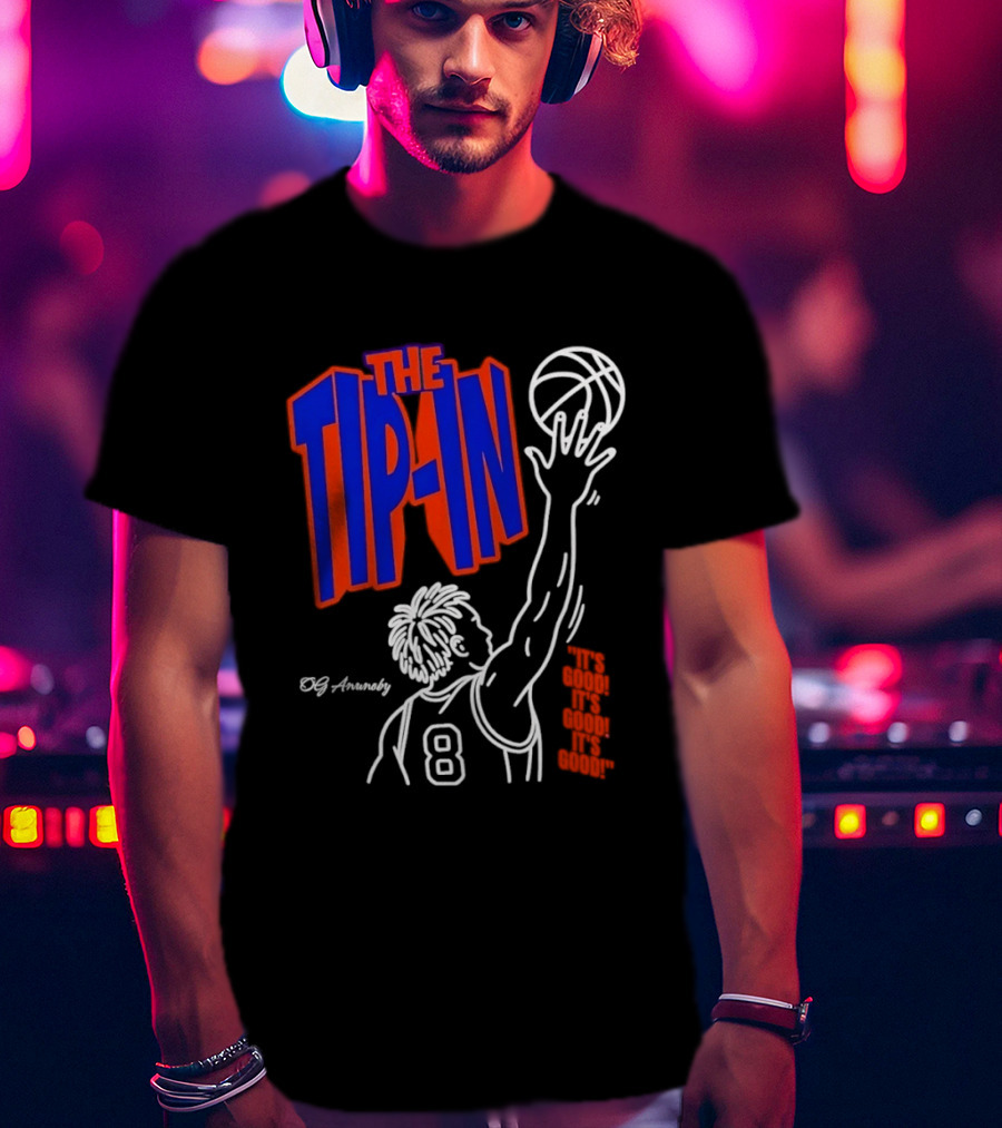 The Tip In OG Anunoby New York Knicks 2026 NBA Champs Basketball Player 8 T-Shirt