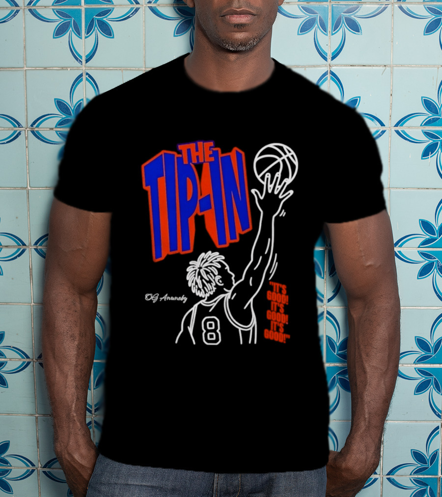 The Tip In OG Anunoby New York Knicks 2026 NBA Champs Basketball Player 8 T-Shirt