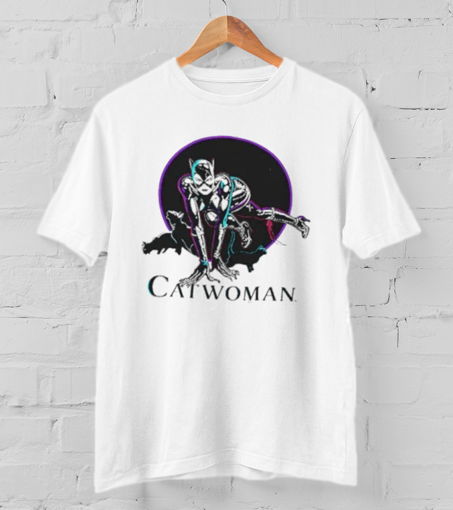 90s Catwoman Neon T-Shirt