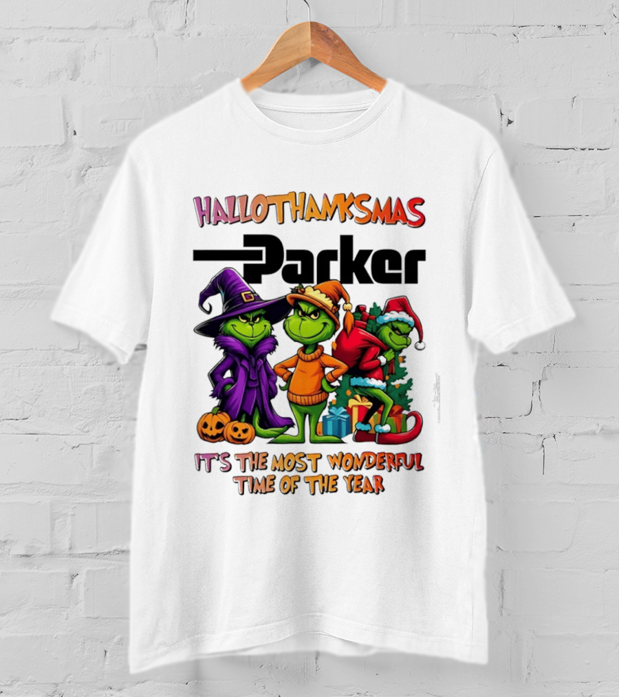 HalloThanksMas Grinch Parker It's The Most Wonderful Time Of The Year 2025 T-Shirt