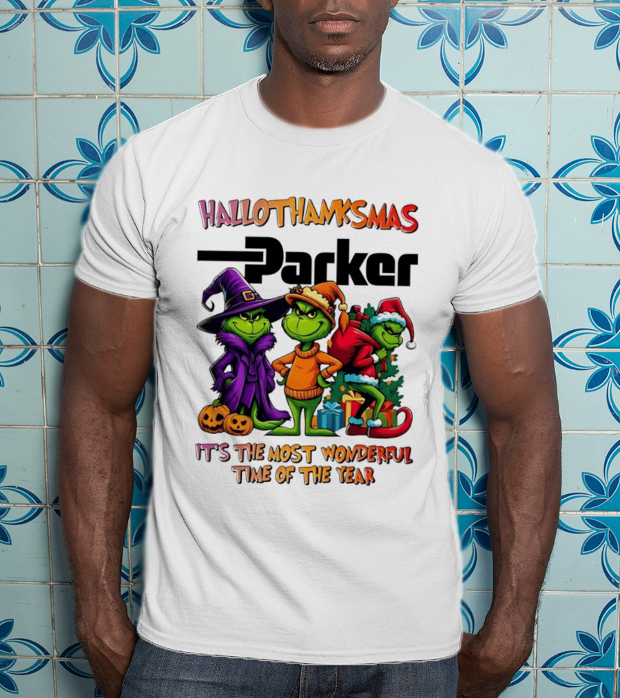HalloThanksMas Grinch Parker It's The Most Wonderful Time Of The Year 2025 T-Shirt