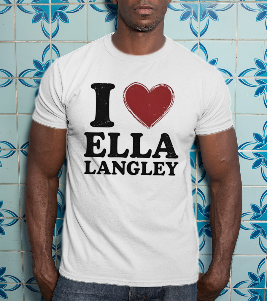 Ella Langley I Love Design Bold Heart T-Shirt