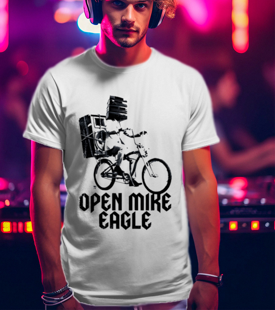 Open Mike Eagle Bicycle Art Hip Hop Alternative Rap T-Shirt