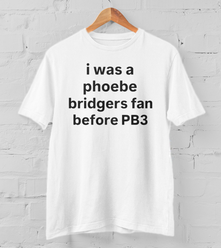 I Was A Phoebe Bridgers Fan Before PB3 T-Shirt