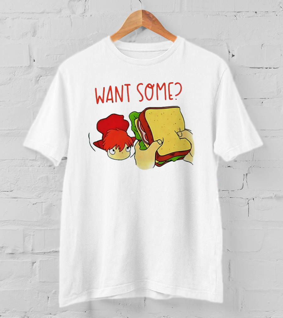Ponyo Flinching Want Some Sandwich Scene T-Shirt