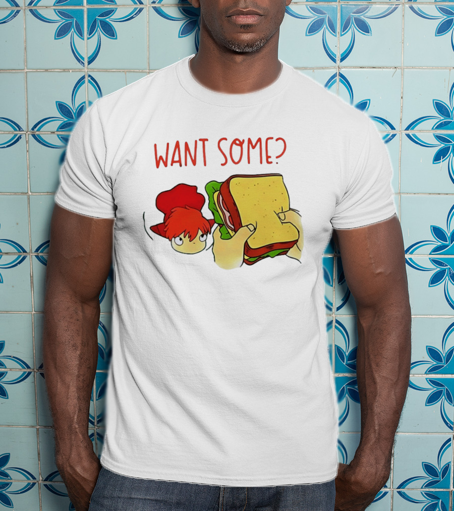 Ponyo Flinching Want Some Sandwich Scene T-Shirt