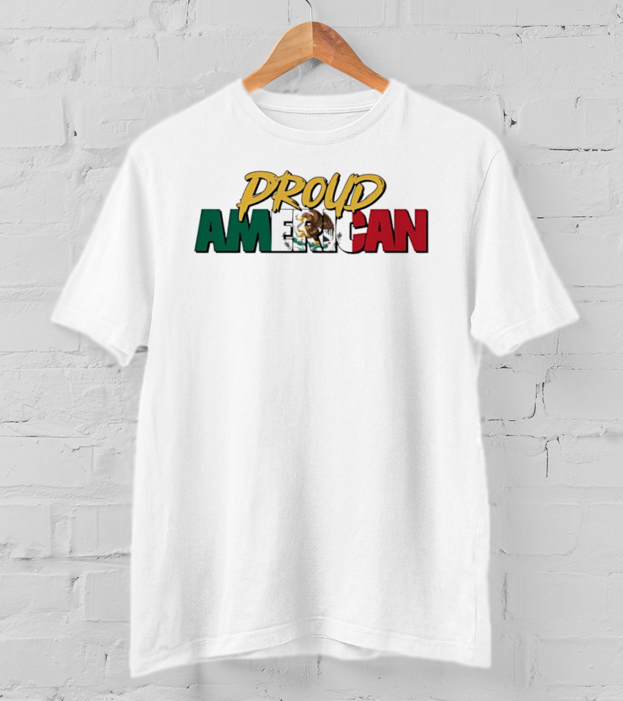 Proud American Mexico Eagle Flag Patriotic T-Shirt