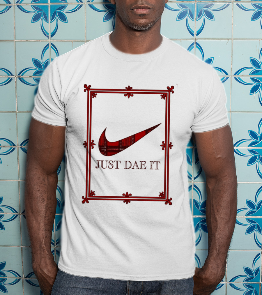 Just Dae It Scottish Plaid Swoosh Scotland T-Shirt