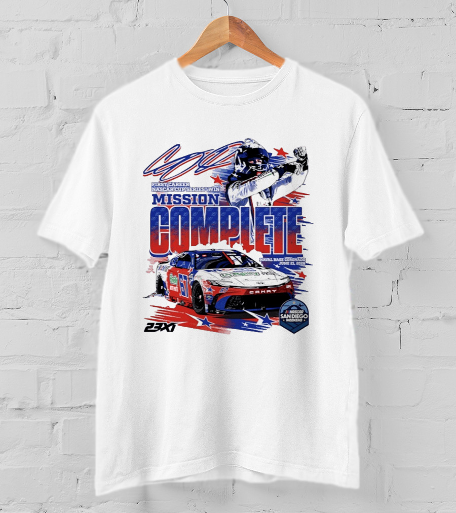 NASCAR San Diego 2023 First Career Cup Series Win Mission Complete T-Shirt