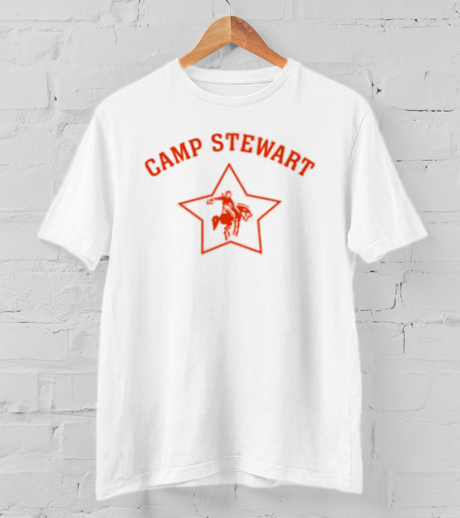 Camp Stewart Star Design With Horse T-Shirt