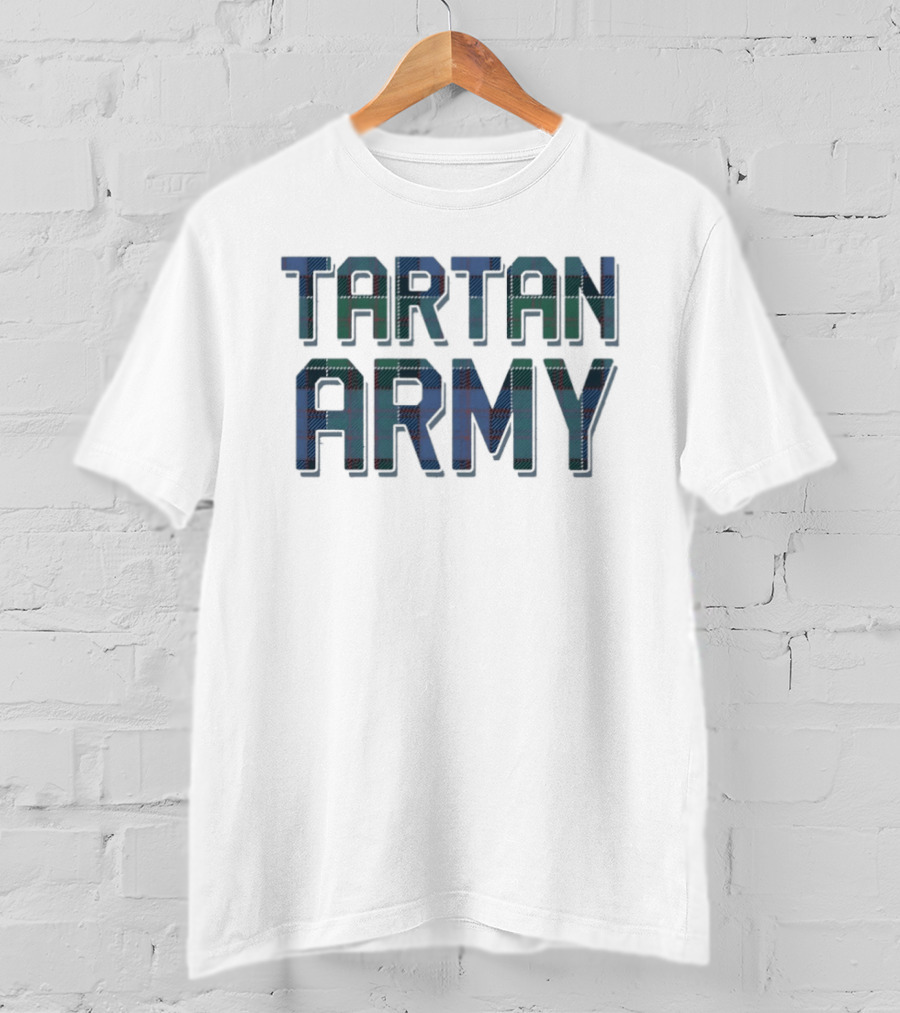 Tartan Army Scotland Fans Clan Plaid T-Shirt