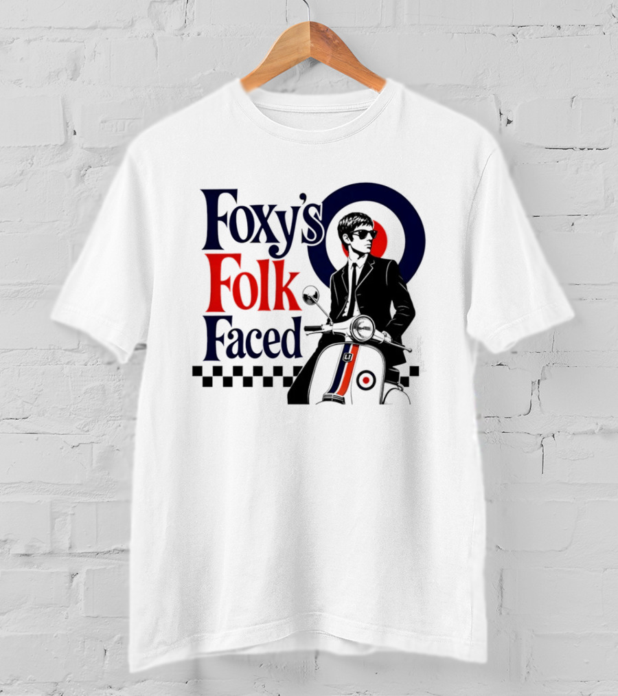 Foxy's Folk Faced Mod Scooter T-Shirt