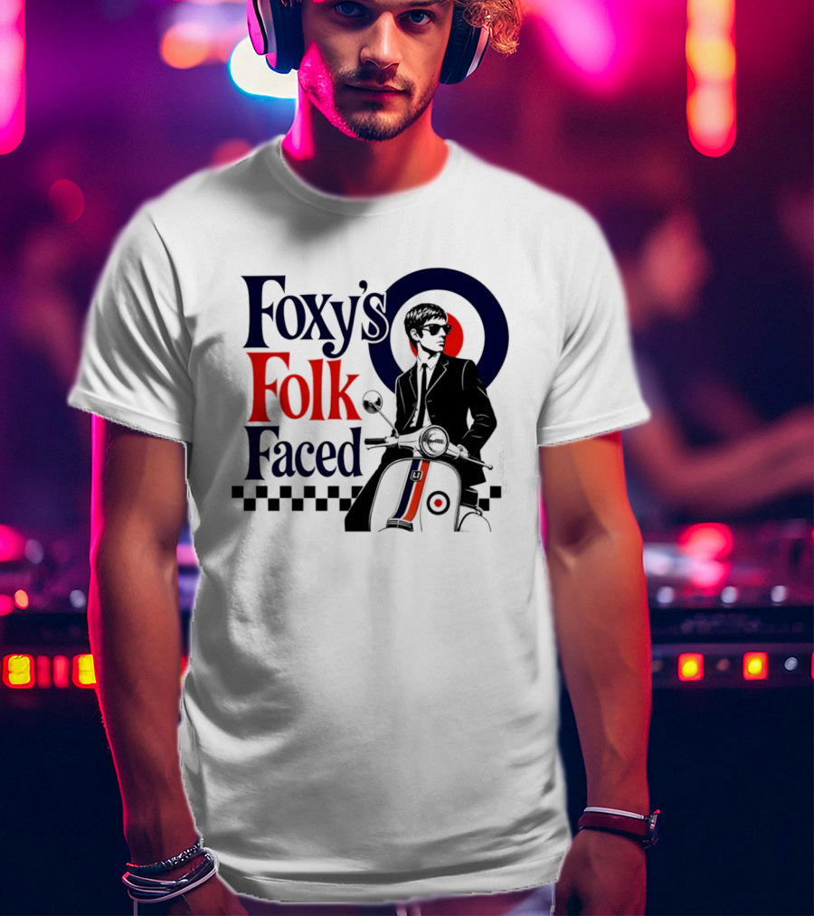 Foxy's Folk Faced Mod Scooter T-Shirt
