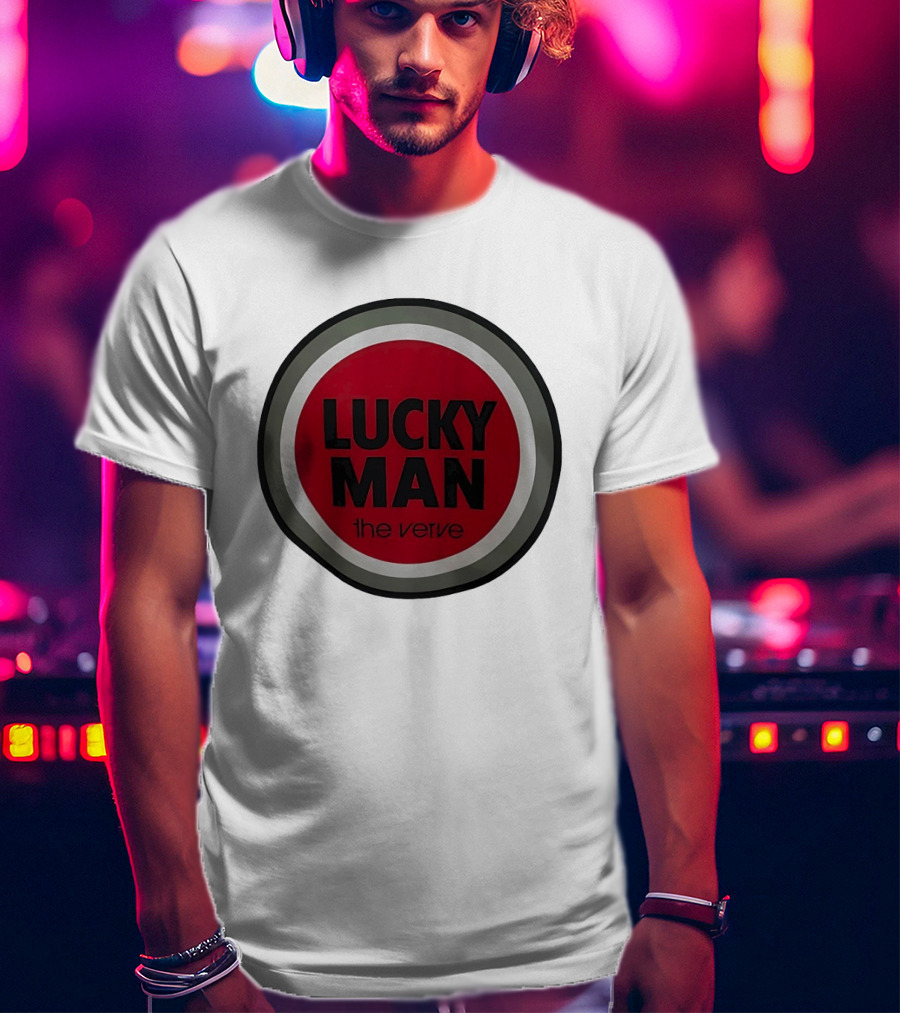 The Verve Lucky Man Red Circle T-Shirt