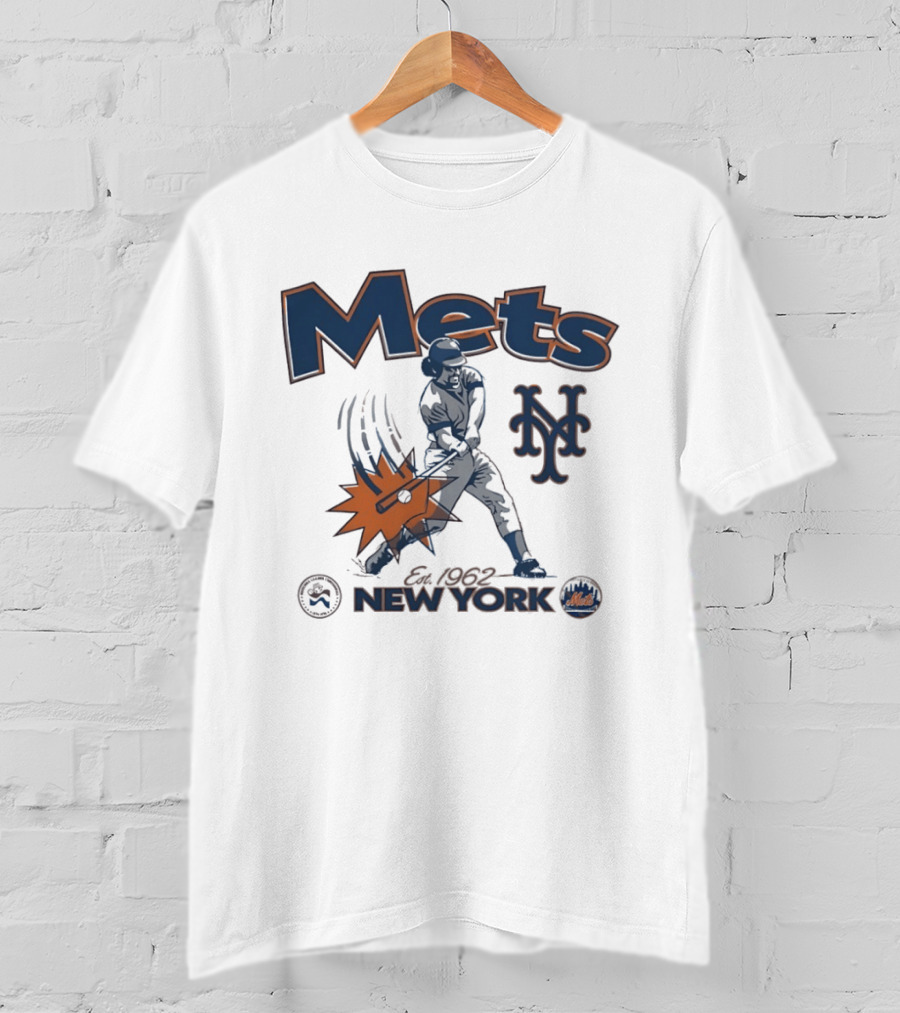 Mets New York Est 1962 Baseball Club National League Centennial 1876 1976 T-Shirt