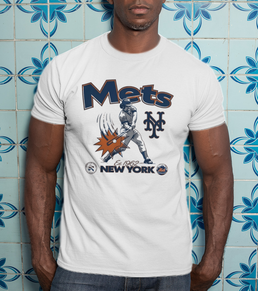 Mets New York Est 1962 Baseball Club National League Centennial 1876 1976 T-Shirt