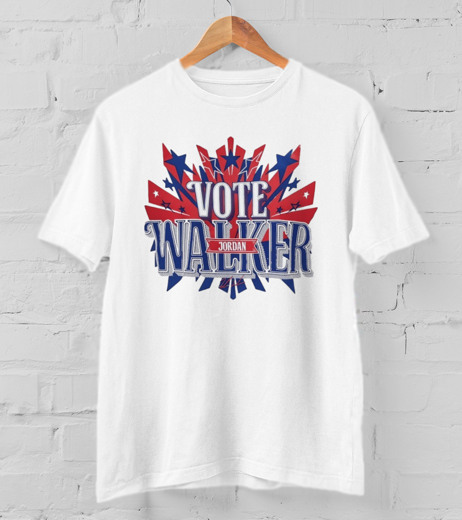 Vote Walker Jordan Patriotic Stars And Stripes T-Shirt