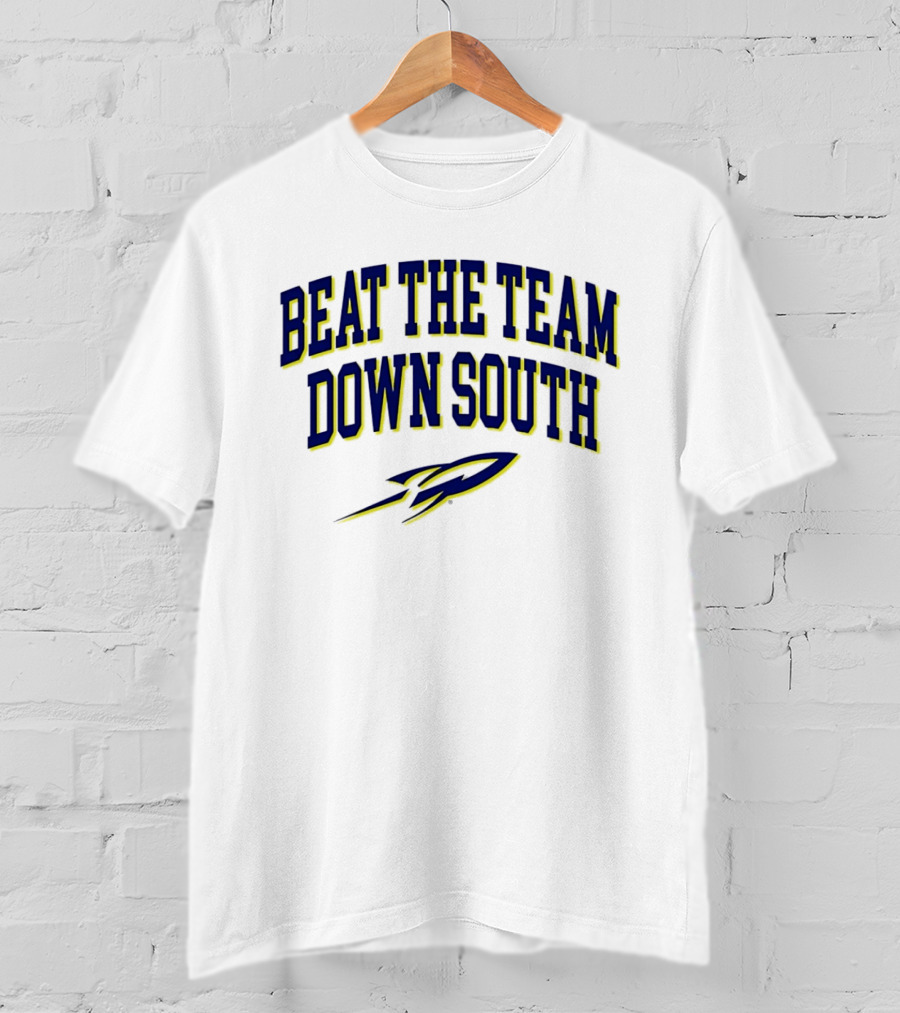 Beat The Team Down South College Football Rocket T-Shirt