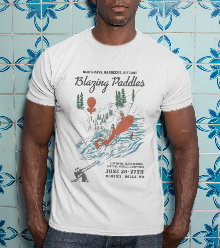 Blazing Paddles Riverboarding Adventure Rolla MO June 26 27 2026 T-Shirt