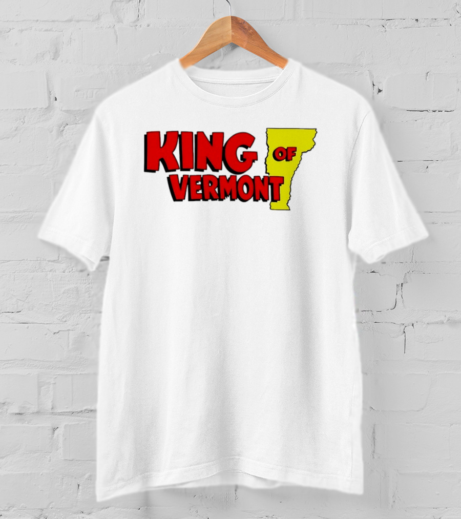 KING OF VERMONT Map T-Shirt