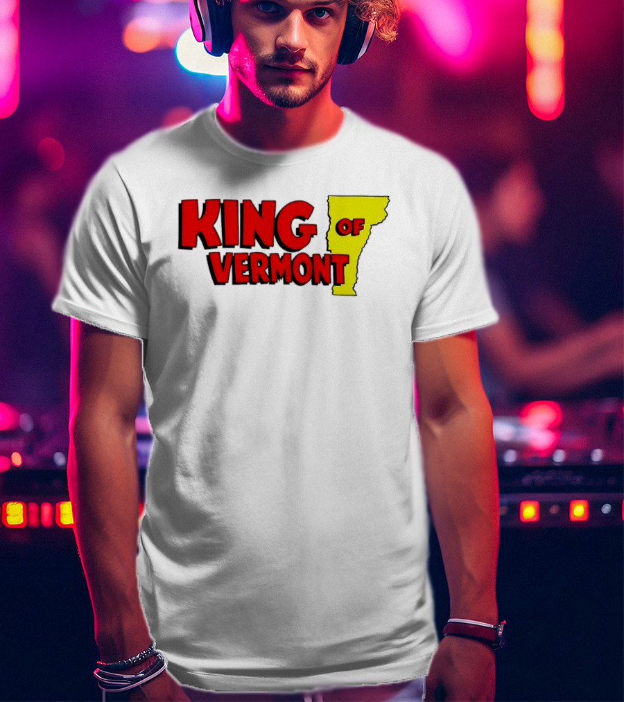 KING OF VERMONT Map T-Shirt