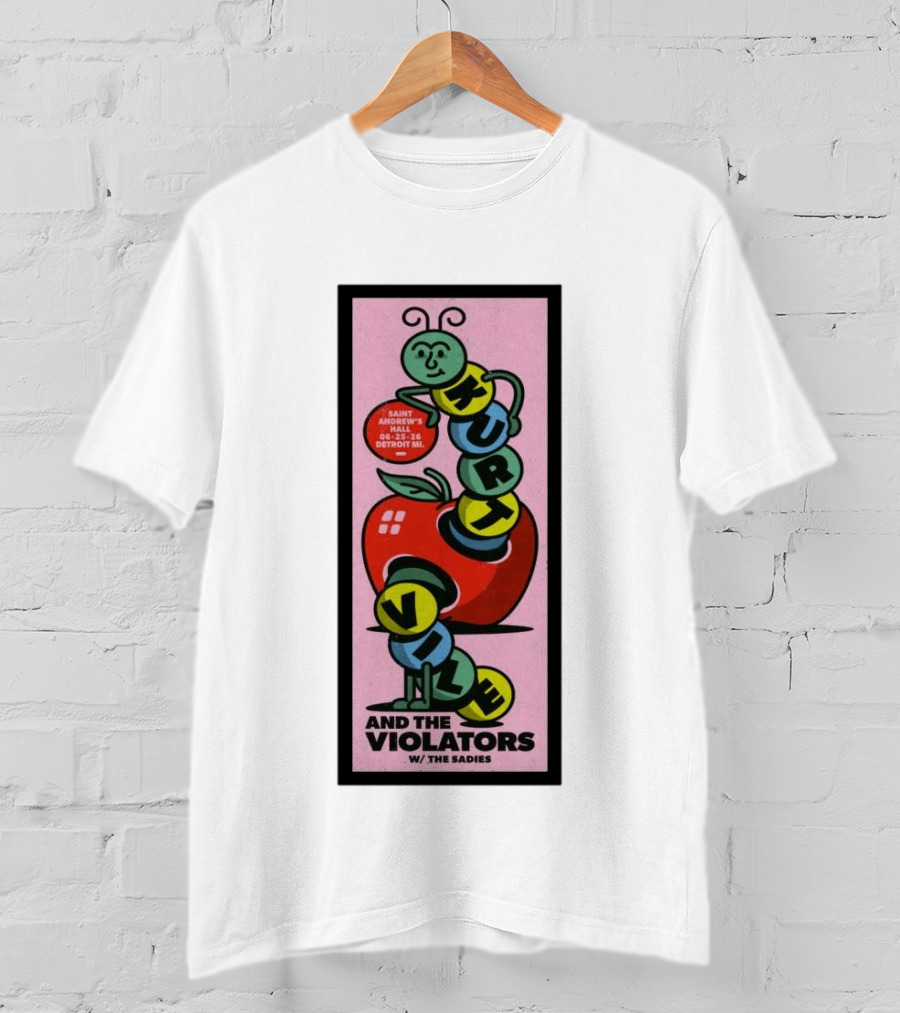 Kurt Vile And The Violators June 25 2026 Saint Andrew's Hall Detroit MI With The Sadies T-Shirt