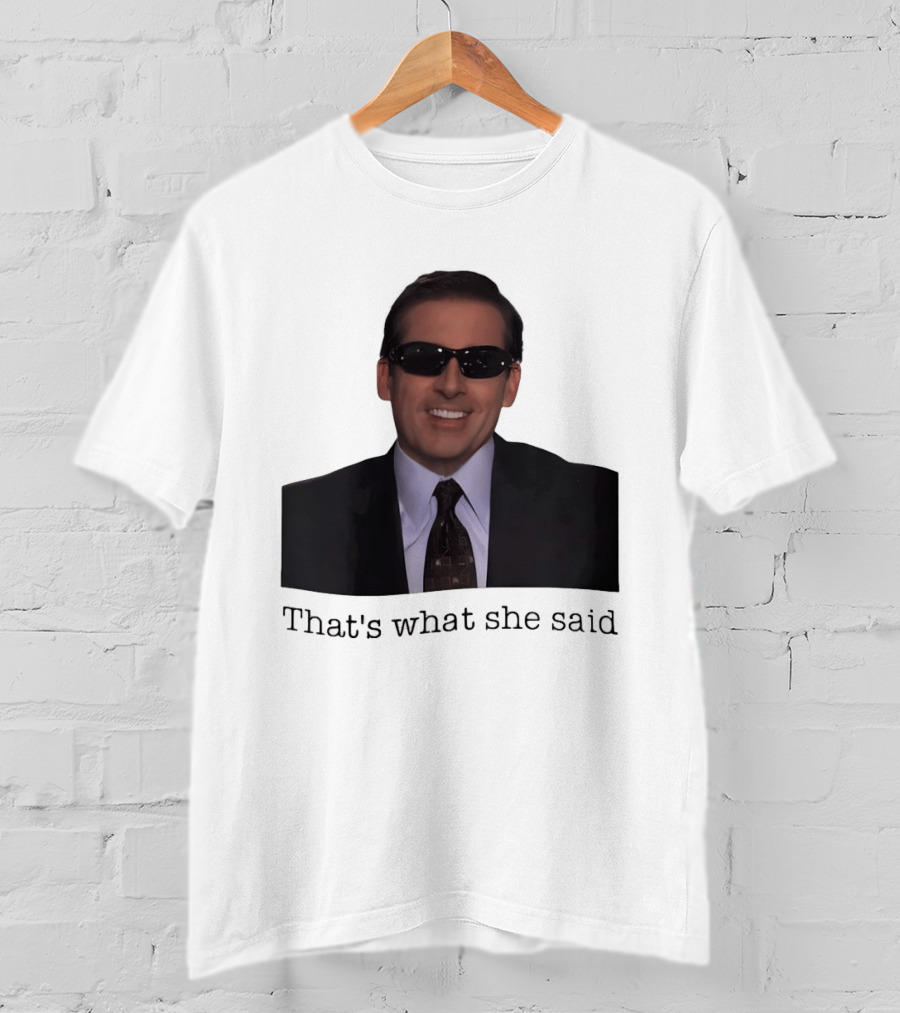 Michael Scott That's What She Said Sunglasses Suit T-Shirt