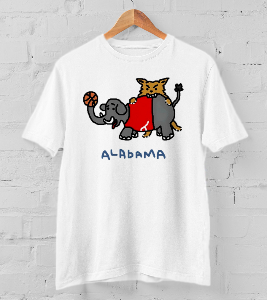 Kentucky Wildcats Vs Alabama Crimson Tide Basketball 2026 SEC Rivalry Paint T-Shirt