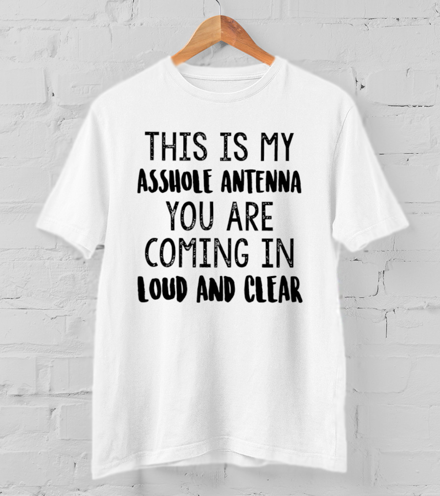 This Is My Asshole Antenna You Are Coming In Loud And Clear T-Shirt