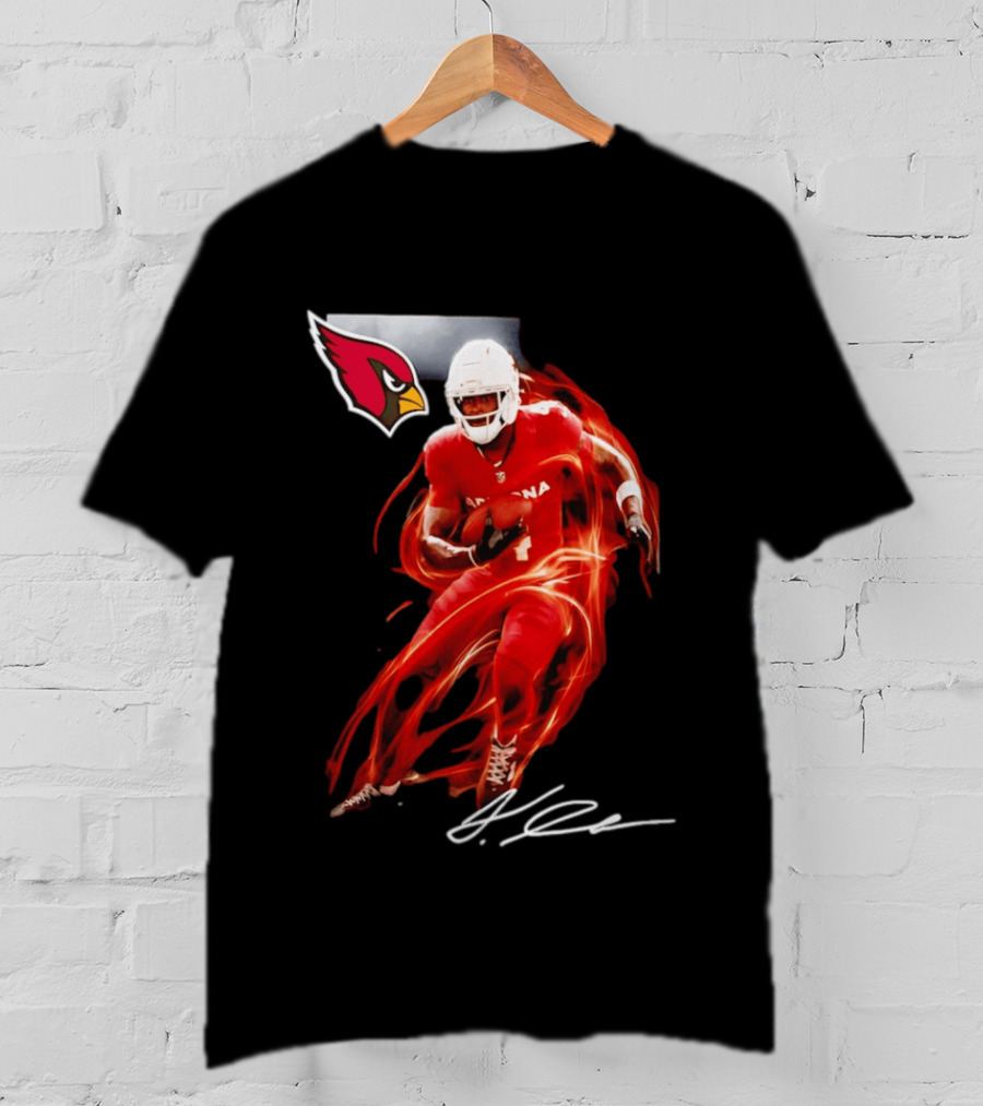 Arizona Cardinals Jeremiyah Love Legacy Rookie Football Player Signature Flame T-Shirt