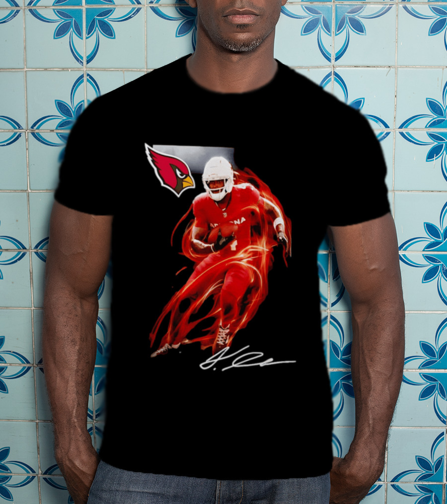 Arizona Cardinals Jeremiyah Love Legacy Rookie Football Player Signature Flame T-Shirt