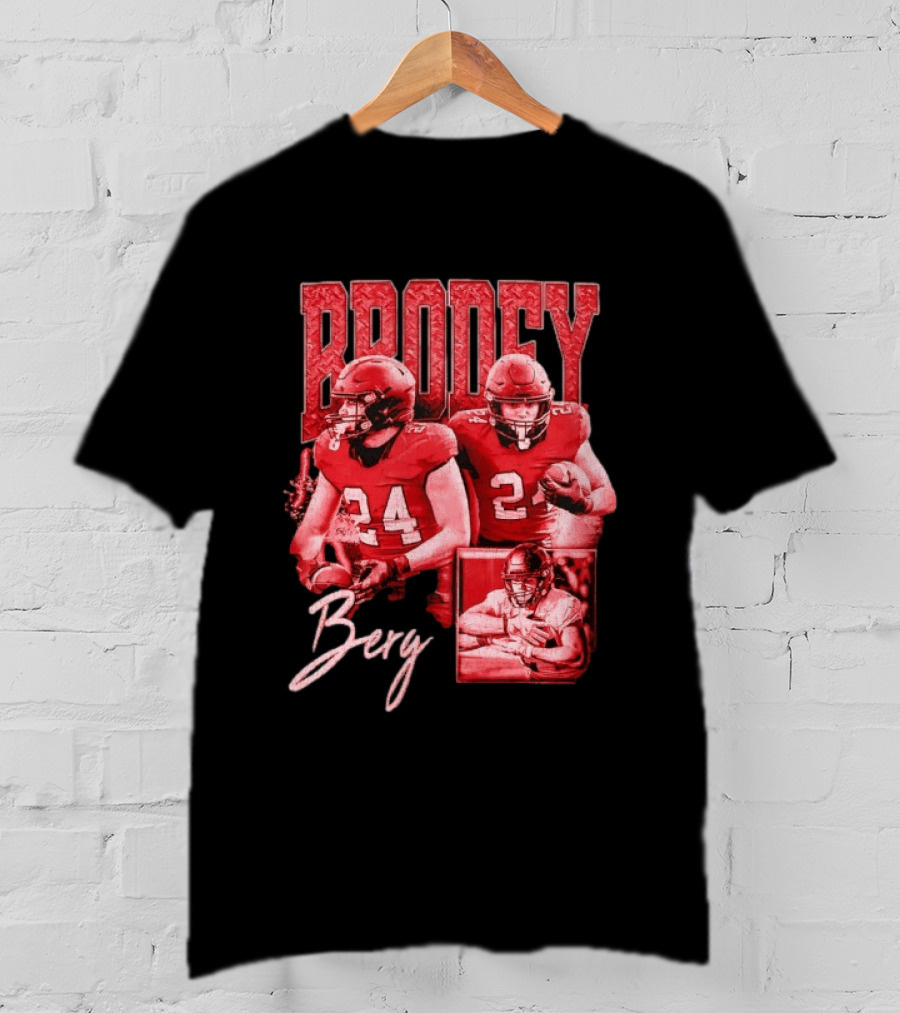 Brodey Berg Football 24 Player Athlete Sports T-Shirt