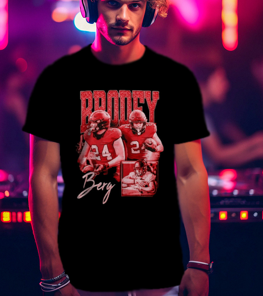 Brodey Berg Football 24 Player Athlete Sports T-Shirt