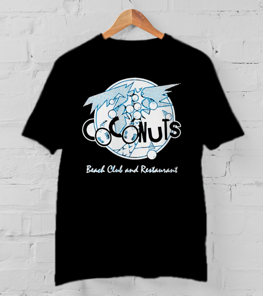 Coconuts Beach Club And Restaurant Tropical Palm Tree T-Shirt