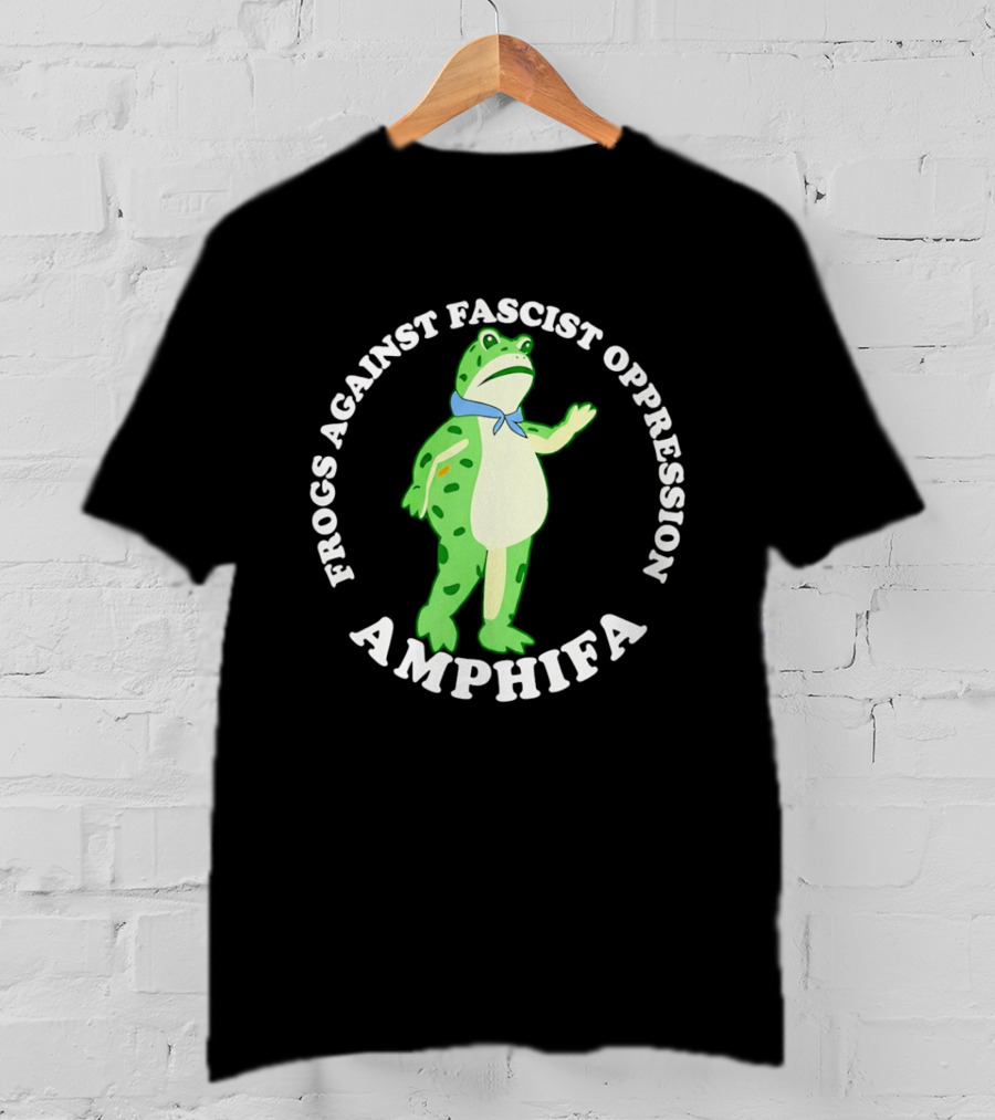 Frogs Against Fascist Oppression Amphifa Protest Movement Awareness T-Shirt