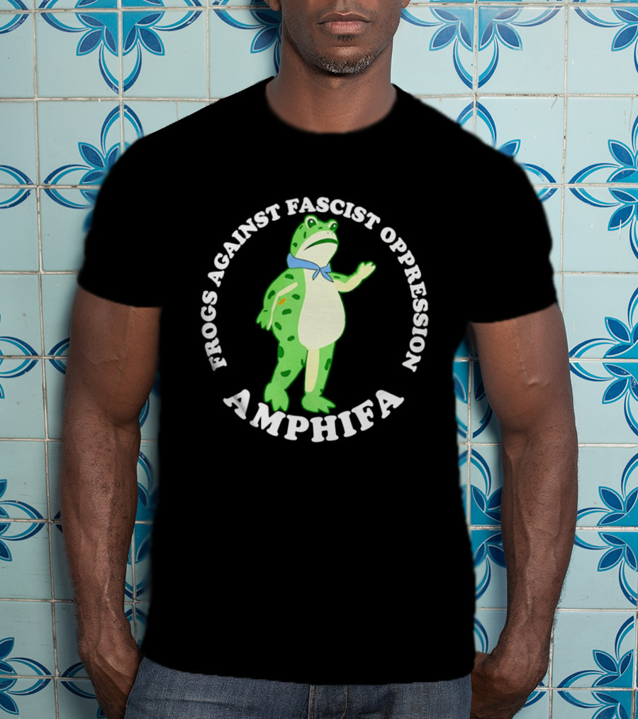 Frogs Against Fascist Oppression Amphifa Protest Movement Awareness T-Shirt