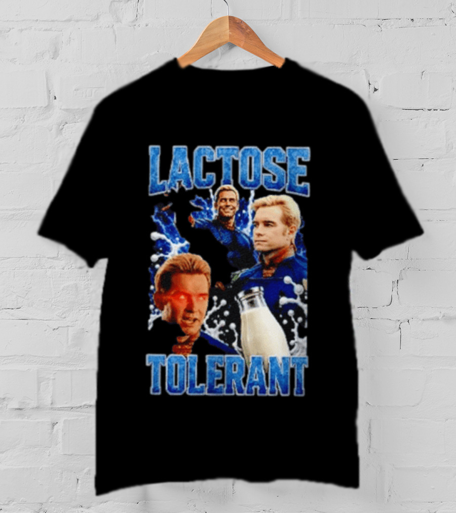 Lactose Tolerant Homelander Milk Meme T-Shirt