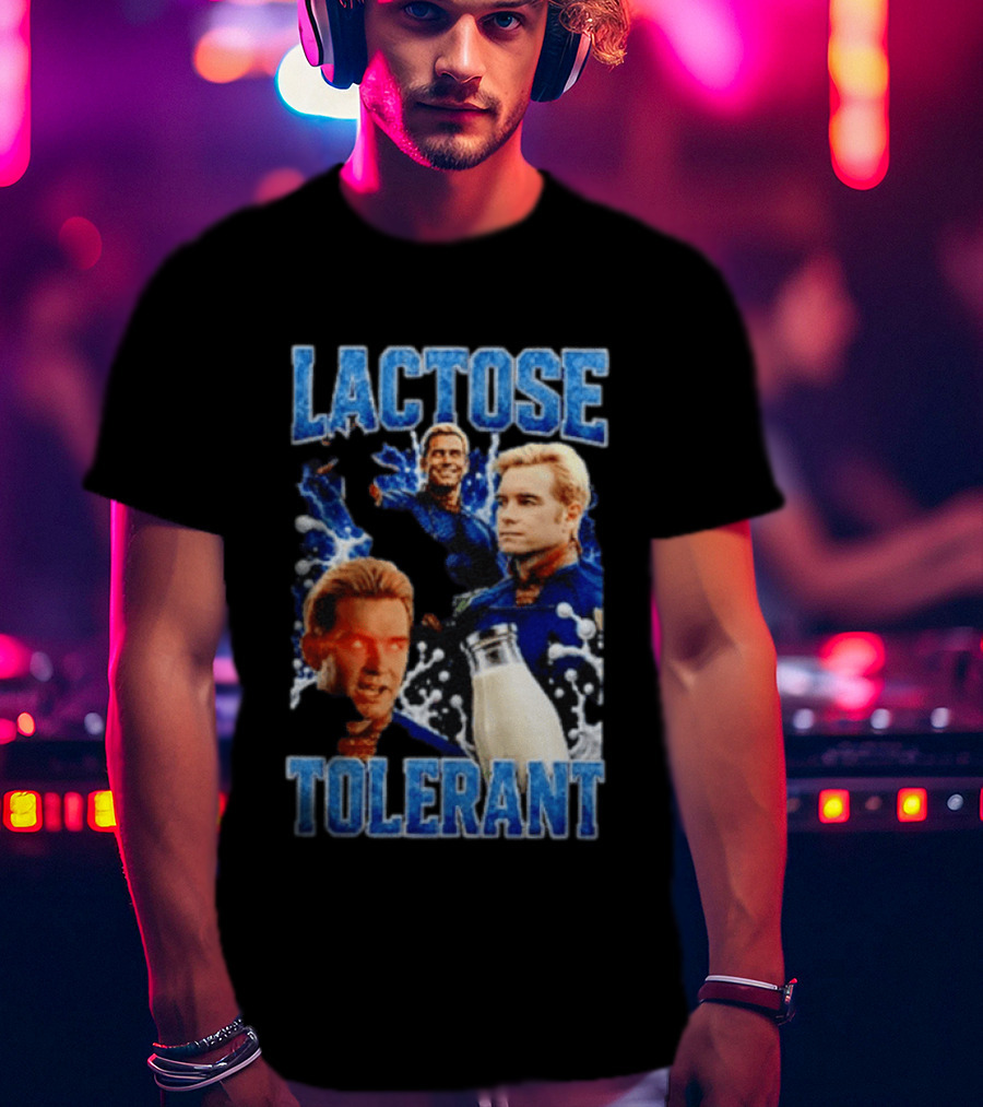 Lactose Tolerant Homelander Milk Meme T-Shirt