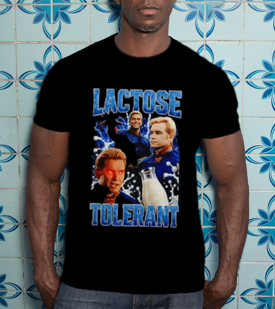 Lactose Tolerant Homelander Milk Meme T-Shirt