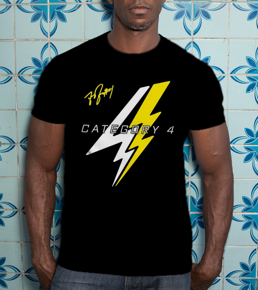 LSU Tigers Flau'jae Johnson Category 4 Lightning Bolt Signature T-Shirt