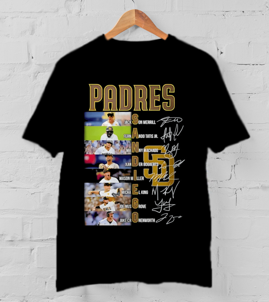 San Diego Padres Fernando Tatis Jr Manny Machado Xander Bogaerts Joe Musgrove Baseball T-Shirt