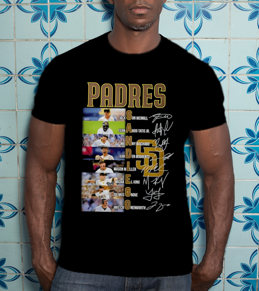 San Diego Padres Fernando Tatis Jr Manny Machado Xander Bogaerts Joe Musgrove Baseball T-Shirt