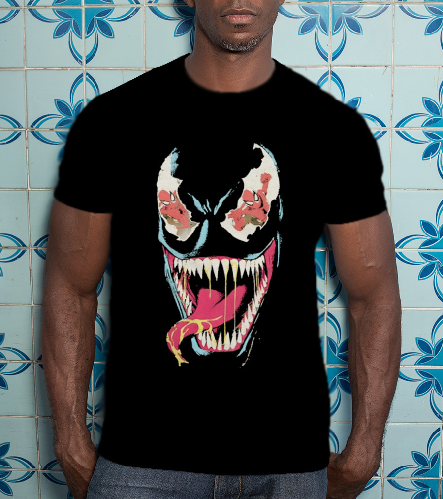 Marvel Venom Spider Man Reflection In The Eyes T-Shirt