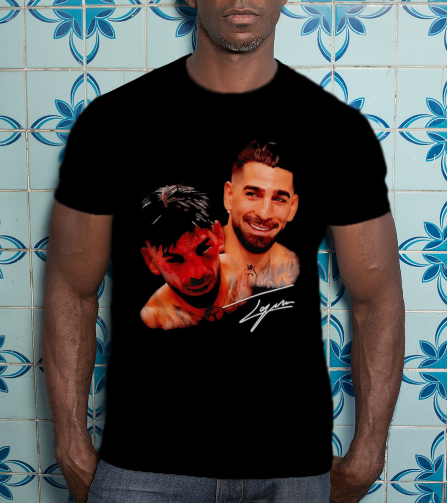 Ilia Topuria UFC Smiley Face And Bleeding Face Signature T-Shirt