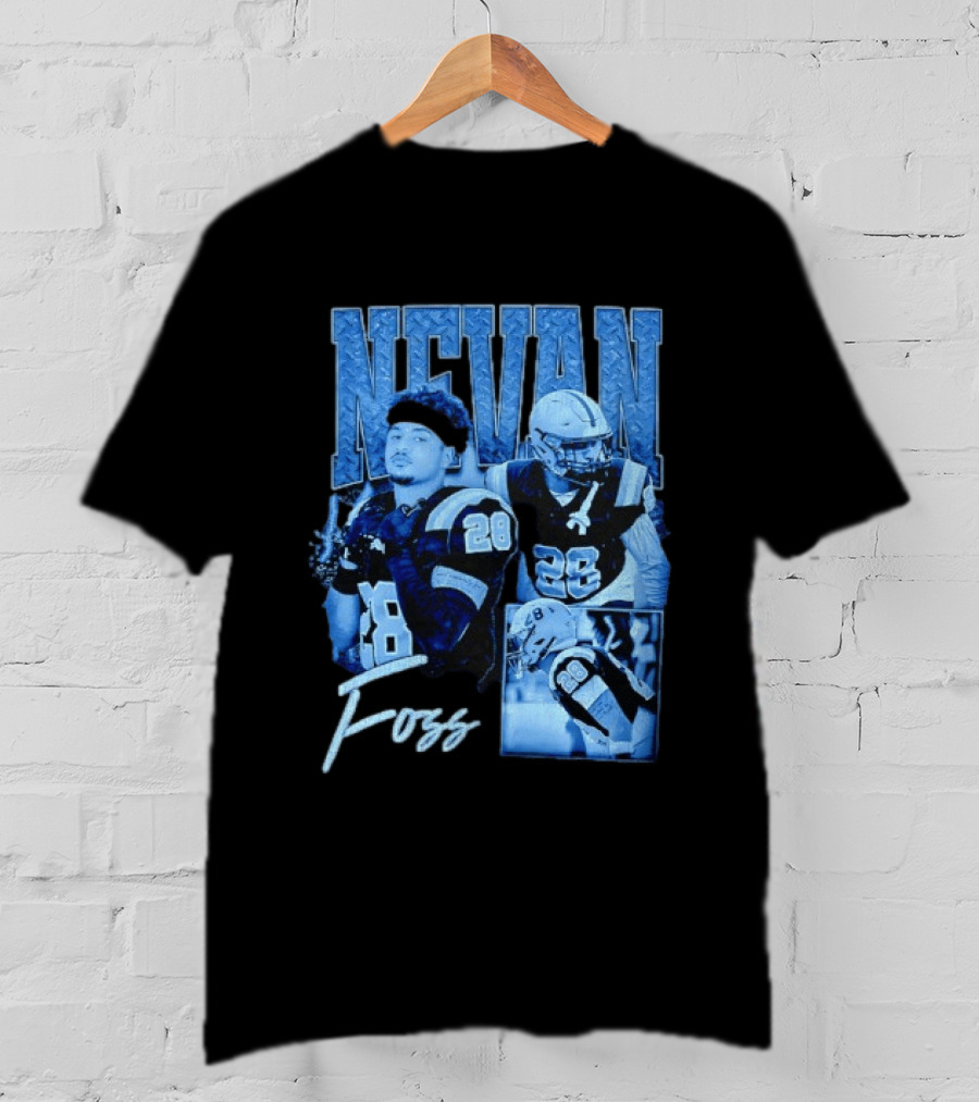 Nevan Foss Number 28 Football Athlete Sports Jersey T-Shirt