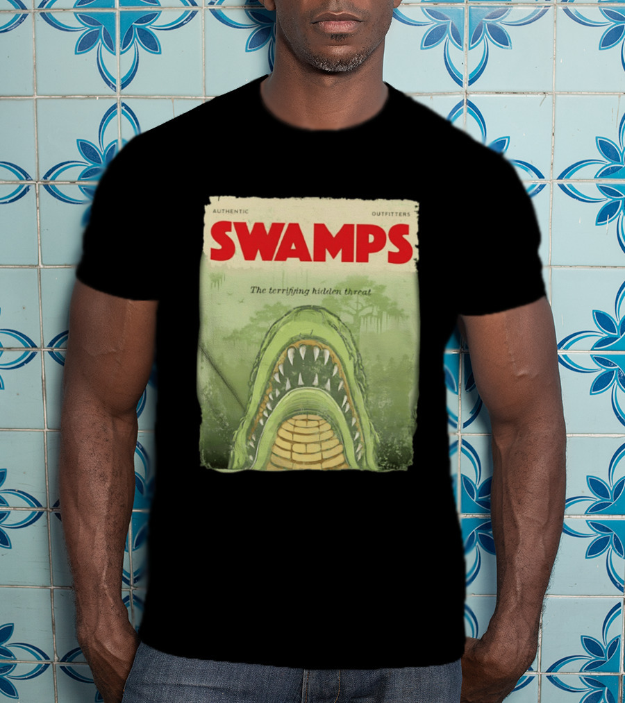 Authentic Outfitters Swamps The Terrifying Hidden Threat T-Shirt