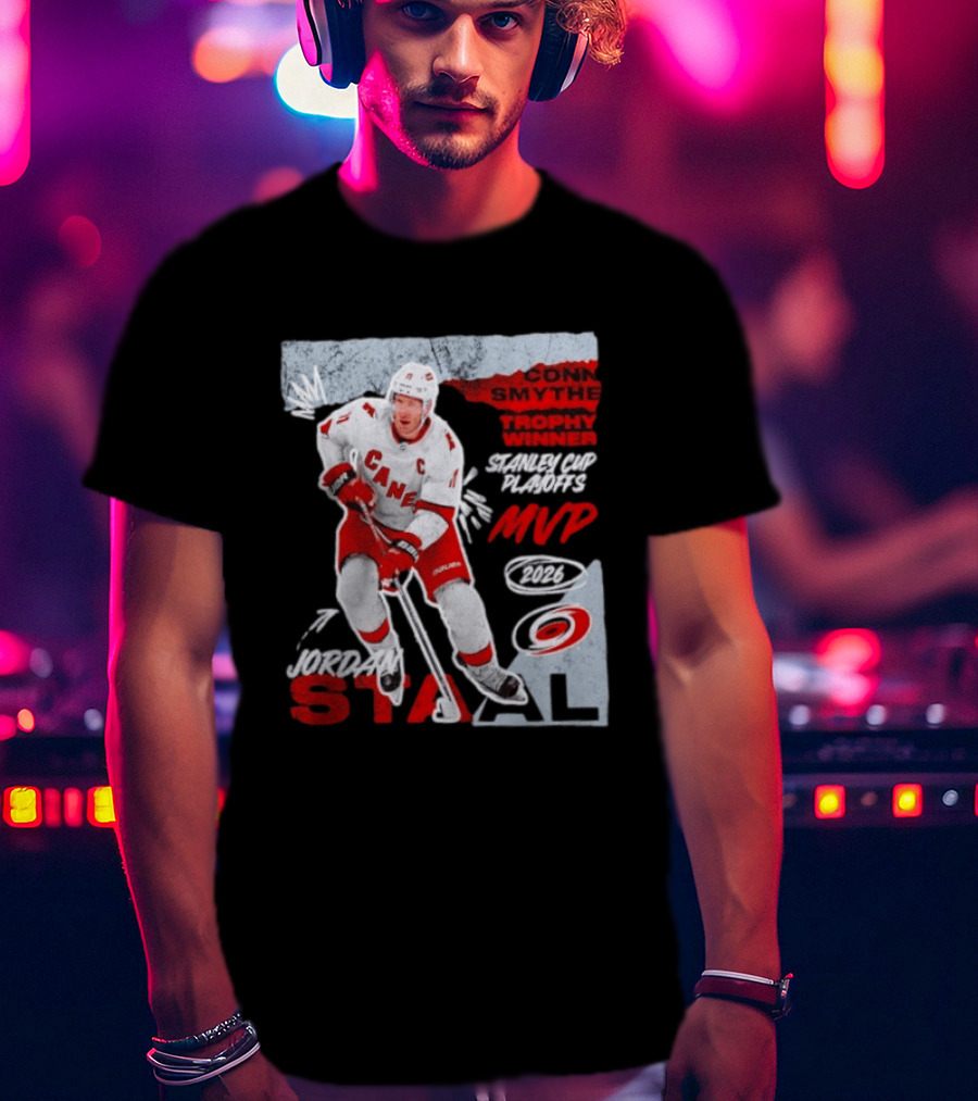 Jordan Staal Carolina Hurricanes Conn Smythe Trophy Winner 2026 Stanley Cup Playoffs MVP 2021 T-Shirt