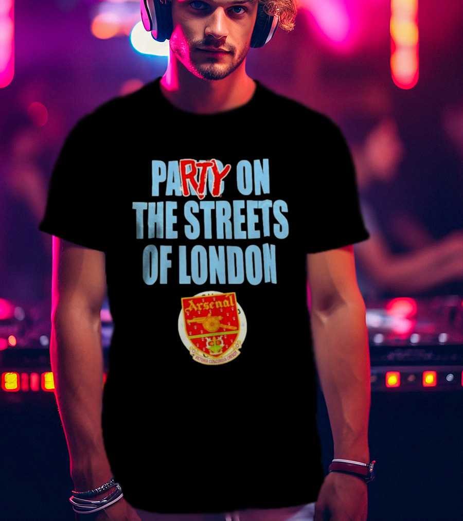 Arsenal Football Club Party On The Streets Of London T-Shirt