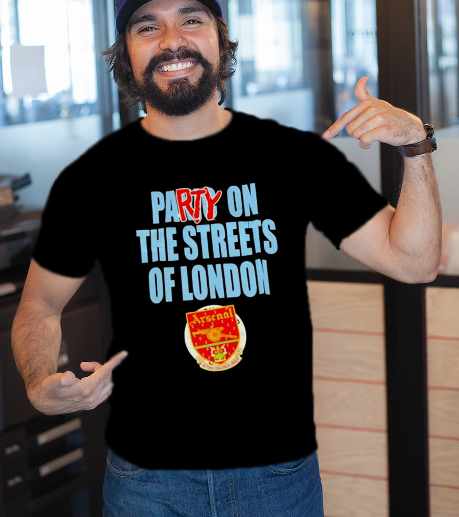 Arsenal Football Club Party On The Streets Of London T-Shirt