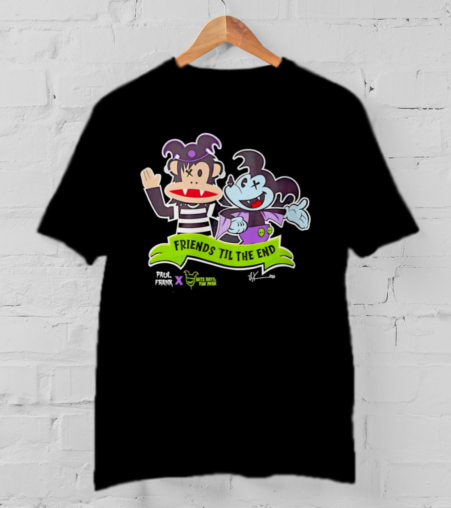 Paul Frank Bats Day Characters Friends Till The End Collaboration T-Shirt